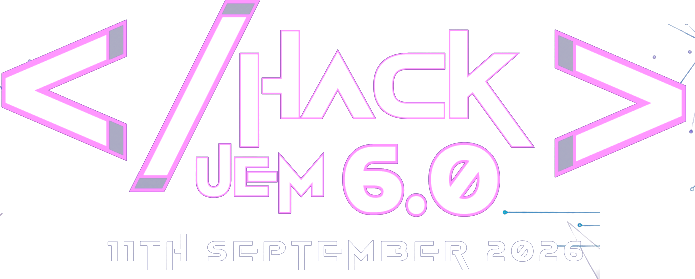 HackUEM 6.0 hackathon logo — 11th September 2026